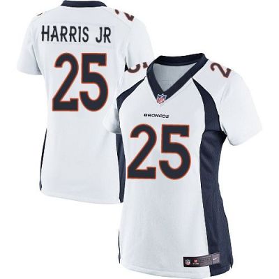 Women Nike Broncos #25 Chris Harris Jr White Stitched NFL New Elite Jersey