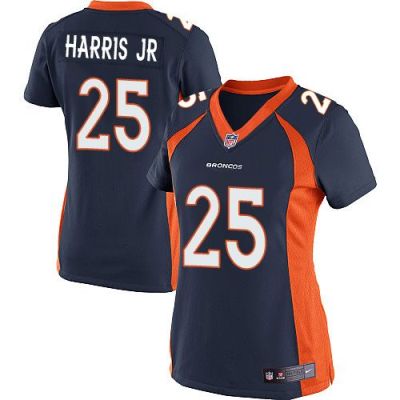 Women Nike Broncos #25 Chris Harris Jr Blue Alternate Stitched NFL New Elite Jersey