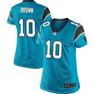 Women Nike Panthers #10 Corey Brown Blue Alternate Stitched NFL Elite Jersey