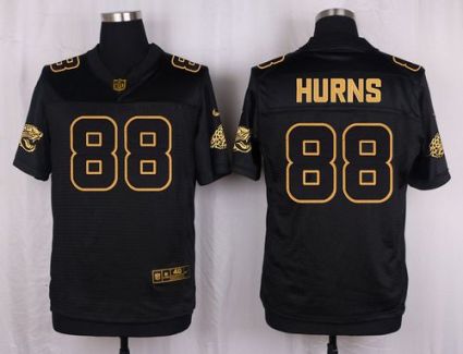 Nike Jacksonville Jaguars #88 Allen Hurns Black Men's Stitched NFL Elite Pro Line Gold Collection Jersey