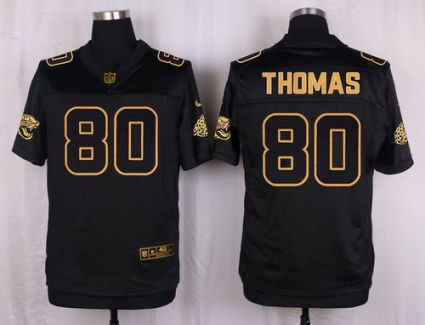 Nike Jacksonville Jaguars #80 Julius Thomas Black Men's Stitched NFL Elite Pro Line Gold Collection Jersey