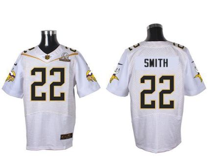 Nike Minnesota Vikings #22 Harrison Smith White 2016 Pro Bowl Men's Stitched NFL Elite Jersey