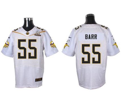 Nike Minnesota Vikings #55 Anthony Barr White 2016 Pro Bowl Men's Stitched NFL Elite Jersey