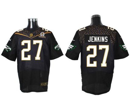 Nike Philadelphia Eagles #27 Malcolm Jenkins Black 2016 Pro Bowl Men's Stitched NFL Elite Jersey
