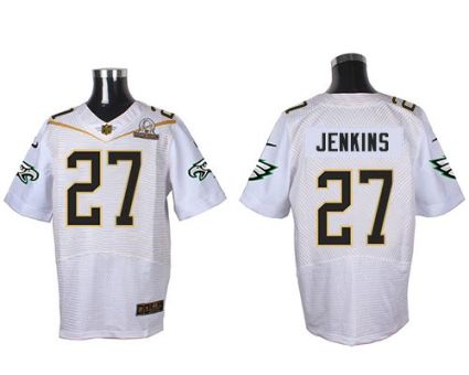 Nike Philadelphia Eagles #27 Malcolm Jenkins White 2016 Pro Bowl Men's Stitched NFL Elite Jersey