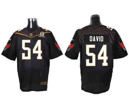 Nike Tampa Bay Buccaneers #54 Lavonte David Black 2016 Pro Bowl Men's Stitched NFL Elite Jersey