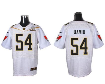 Nike Tampa Bay Buccaneers #54 Lavonte David White 2016 Pro Bowl Men's Stitched NFL Elite Jersey