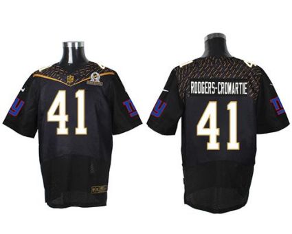 Nike New York Giants #41 Dominique Rodgers-Cromartie Black 2016 Pro Bowl Men's Stitched NFL Elite Jersey