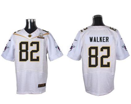 Nike Tennessee Titans #82 Delanie Walker White 2016 Pro Bowl Men's Stitched NFL Elite Jersey