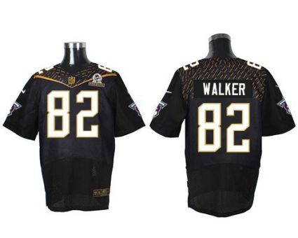 Nike Tennessee Titans #82 Delanie Walker Black 2016 Pro Bowl Men's Stitched NFL Elite Jersey