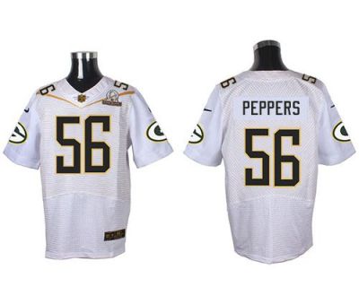 Nike Green Bay Packers #56 Julius Peppers White 2016 Pro Bowl Men's Stitched NFL Elite Jersey