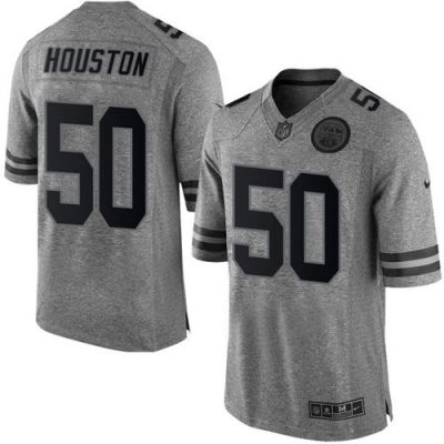Nike Kansas City Chiefs #50 Justin Houston Gray Men's Stitched NFL Limited Gridiron Gray Jersey