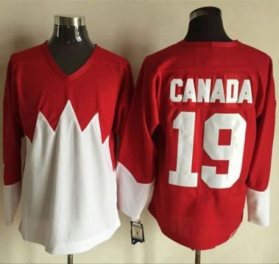 Olympic CA. #19 Canada Red White 1972 Commemorative CCM Stitched NHL Jersey