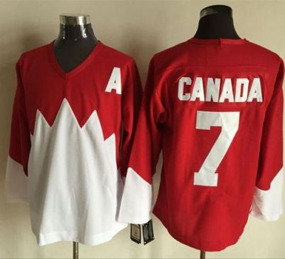Olympic CA. #7 Canada Red White 1972 Commemorative CCM Stitched NHL Jersey