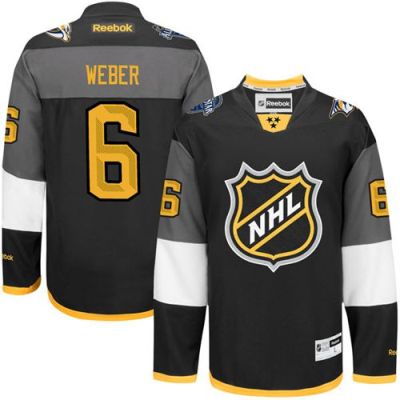 Nashville Predators #6 Shea Weber Black 2016 All Star Stitched NHL Jersey