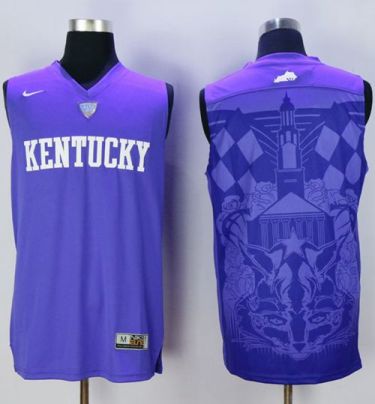 Kentucky Wildcats Blank Blue Basketball Stitched NCAA Jersey