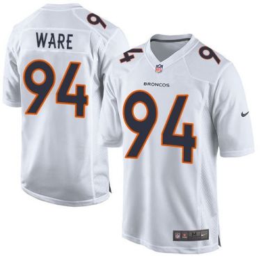 Nike Denver Broncos #94 DeMarcus Ware White Men's Stitched NFL Game Event Jersey
