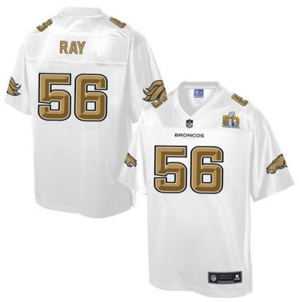 Nike Denver Broncos #56 Shane Ray White Men's NFL Pro Line Super Bowl 50 Fashion Game Jersey