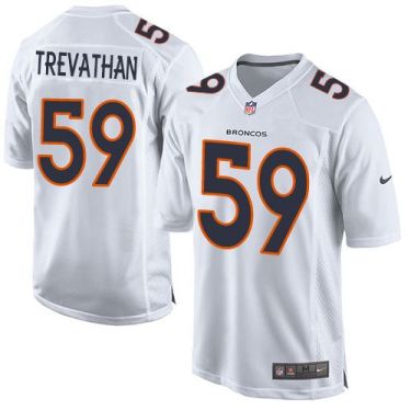 Nike Denver Broncos #59 Danny Trevathan White Men's Stitched NFL Game Event Jersey