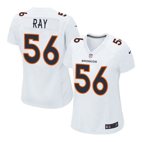 Women Nike Broncos #56 Shane Ray White Stitched NFL Game Event Jersey