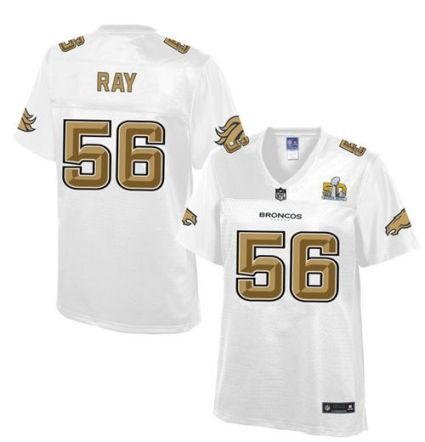 Women Nike Broncos #56 Shane Ray White NFL Pro Line Super Bowl 50 Fashion Game Jersey