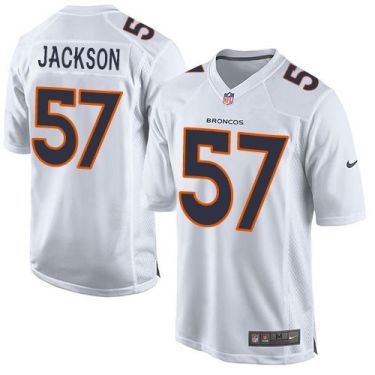 Youth Nike Broncos #57 Tom Jackson White Stitched NFL Game Event Jersey