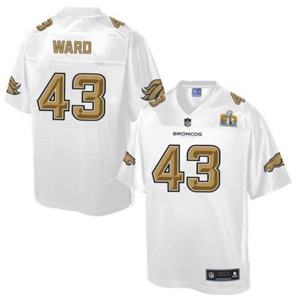 Youth Nike Broncos #43 T.J. Ward White NFL Pro Line Super Bowl 50 Fashion Game Jersey