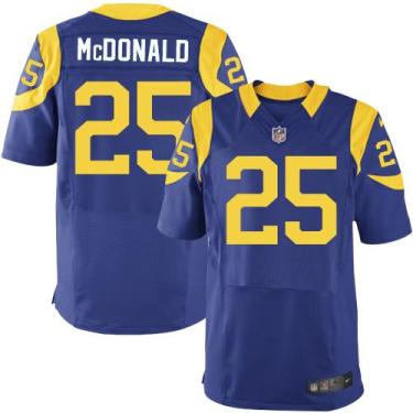 Nike St. Louis Rams #25 T.J. McDonald Royal Blue Alternate NFL Elite Jersey
