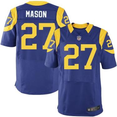 Nike St. Louis Rams #27 Tre Mason Royal Blue Alternate NFL Elite Jersey