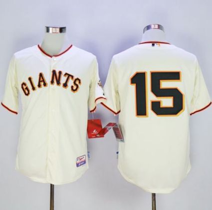 San Francisco Giants #15 Bruce Bochy Cream Home Cool Base Stitched MLB Jersey