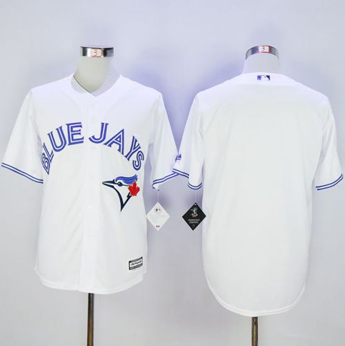 Toronto Blue Jays Blank White New Cool Base Stitched MLB Jersey