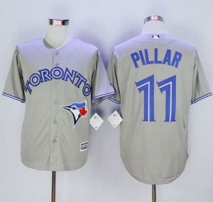 Toronto Blue Jays #11 Kevin Pillar Grey New Cool Base Stitched MLB Jersey