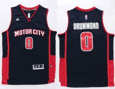 Detroit Pistons #0 Andre Drummond Navy Stitched NBA Jersey