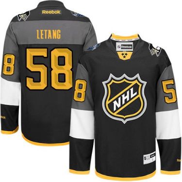 Pittsburgh Penguins #58 Kris Letang Black 2016 All Star Stitched NHL Jersey