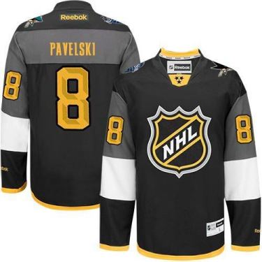 San Jose Sharks #8 Joe Pavelski Black 2016 All Star Stitched NHL Jersey