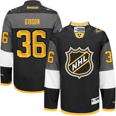 Anaheim Ducks #36 John Gibson Black 2016 All Star Stitched NHL Jersey