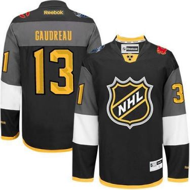 Calgary Flames #13 Johnny Gaudreau Black 2016 All Star Stitched NHL Jersey