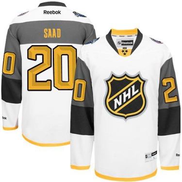 Columbus Blue Jackets #20 Brandon Saad White 2016 All Star Stitched NHL Jersey