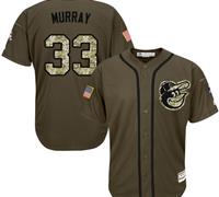Baltimore Orioles #33 Eddie Murray Green Salute to Service Stitched Baseball Jersey