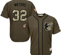 Baltimore Orioles #32 Matt Wieters Green Salute to Service Stitched MLB Jersey