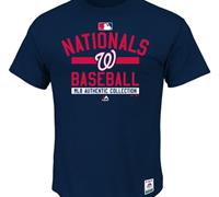 Washington Nationals Majestic Big & Tall Authentic Collection Team Navy Property T-Shirt
