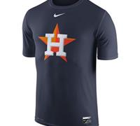 Houston Astros Nike Authentic Collection Legend Logo 1.5 Performance Navy T-Shirt
