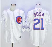 Chicago Cubs #21 Sammy Sosa White New Cool Base Stitched MLB Jersey