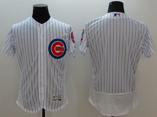 Chicago Cubs Blank White Flexbase Authentic Collection Stitched Baseball Jersey