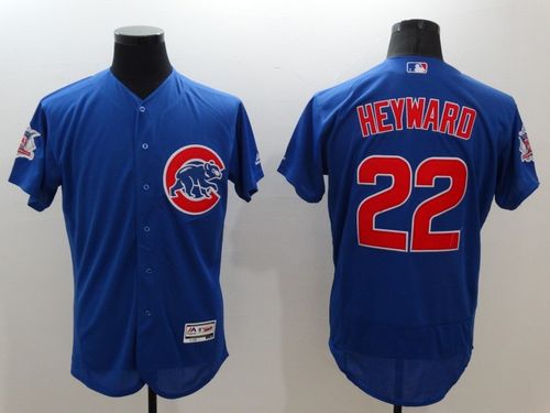 Chicago Cubs #22 Jason Heyward Blue Flexbase Authentic Collection Baseball Jersey