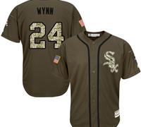 Chicago White Sox #24 Early Wynn Green Salute to Service Stitched Baseball Jersey