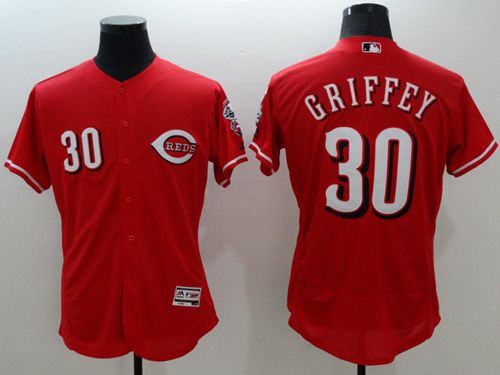 Cincinnati Reds #30 Ken Griffey Red Flexbase Authentic Collection Baseball Jersey