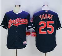 Cleveland Indians #25 Jim Thome Navy Blue Cool Base Stitched MLB Jersey
