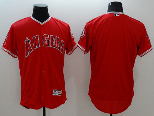Los Angeles Angels Of Anaheim Blank Red Flexbase Authentic Collection Stitched Baseball Jersey