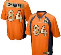 Nike Denver Broncos #84 Shannon Sharpe Orange Team Color Men's Stitched NFL Game Super Bowl 50 Collection Jersey